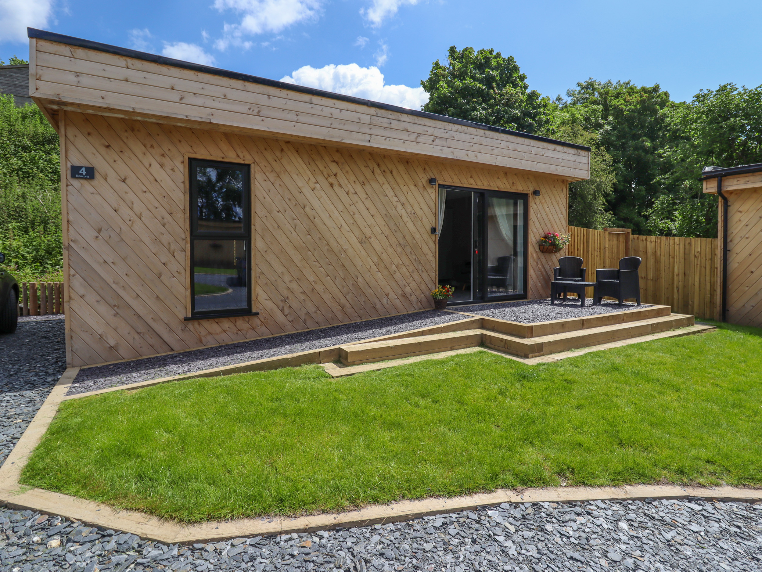 Valley Lodge 4 - North Wales Eco Lodges in Graigfechan, Denbighshire. Off-road parking. Pet-friendly