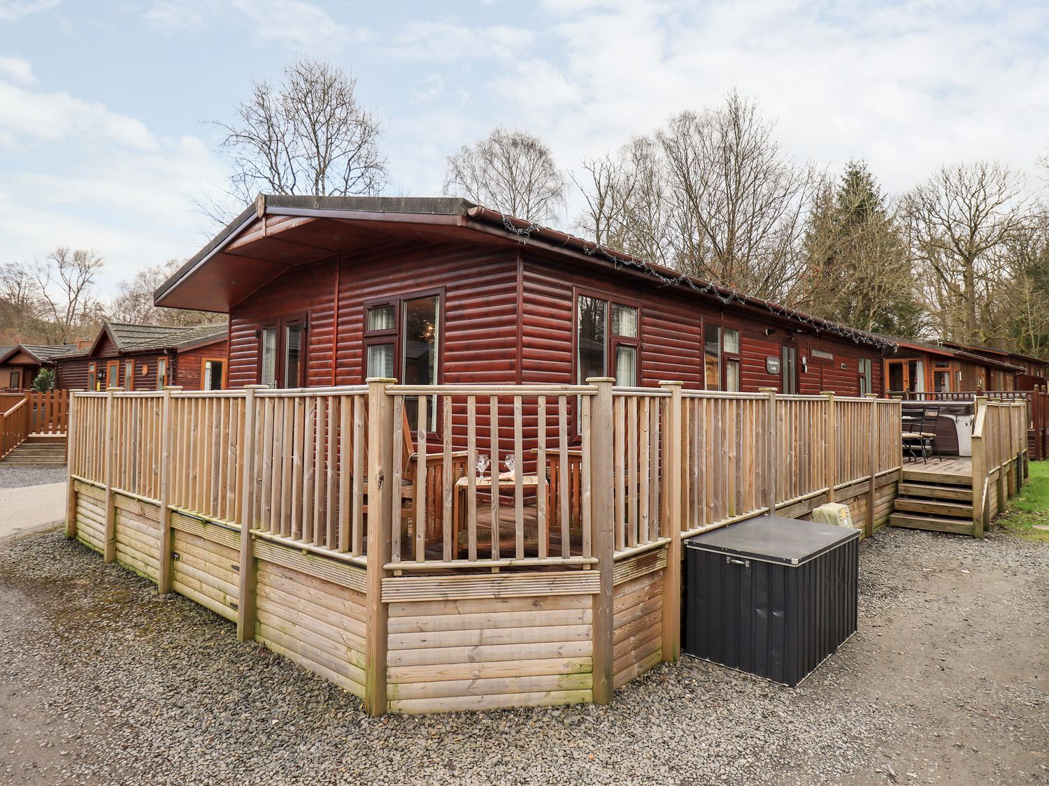 Brightwater Lodge is near Windermere, Cumbria. Dog-friendly. Hot tub. National Park. Open-plan. WiFi